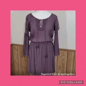 American Eagle Purple Boho Dress
